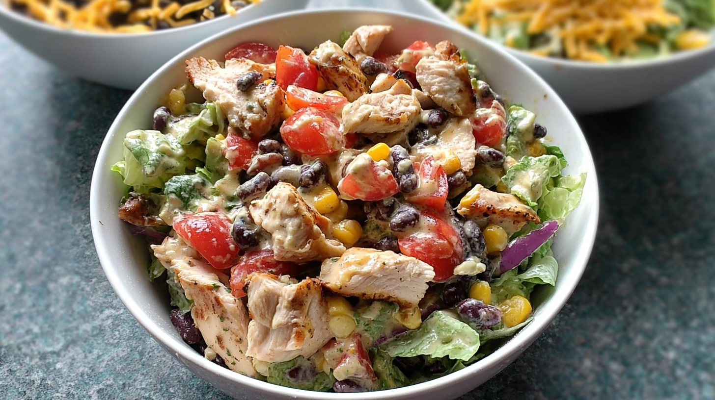 High Protein Southwest Chicken Salad