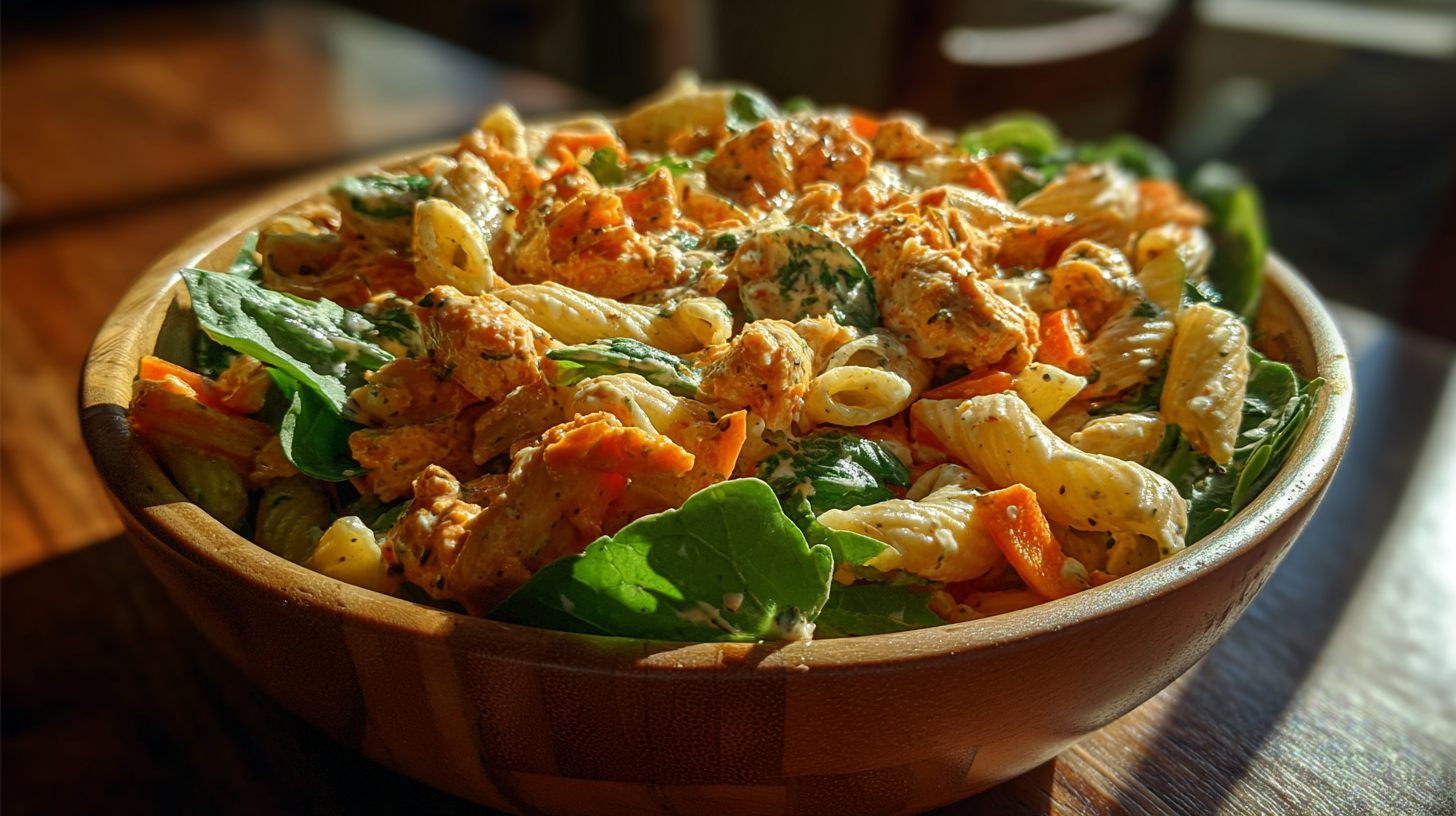 Buffalo Chicken Pasta Salad