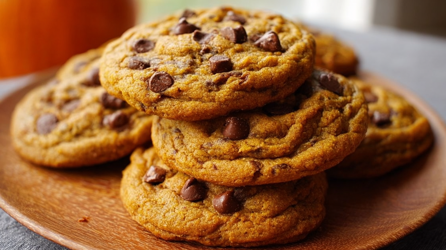 Brown Butter Pumpkin Chocolate Chip Cookies