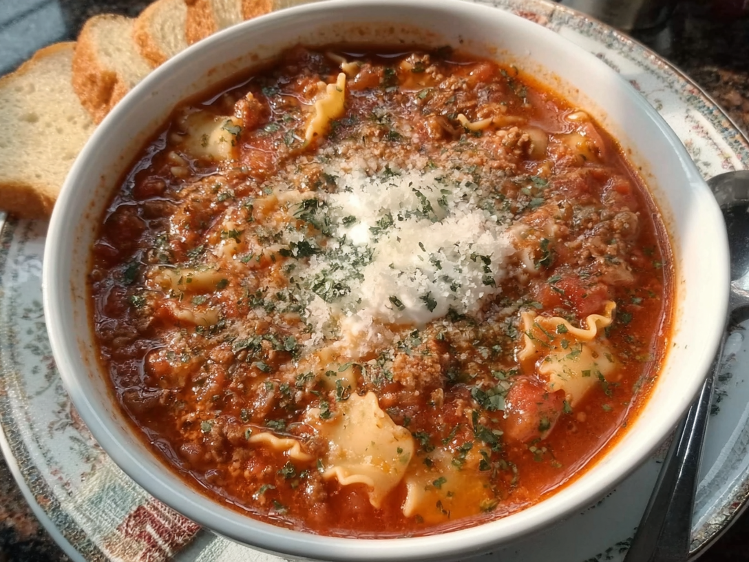 Crockpot Lasagna Soup