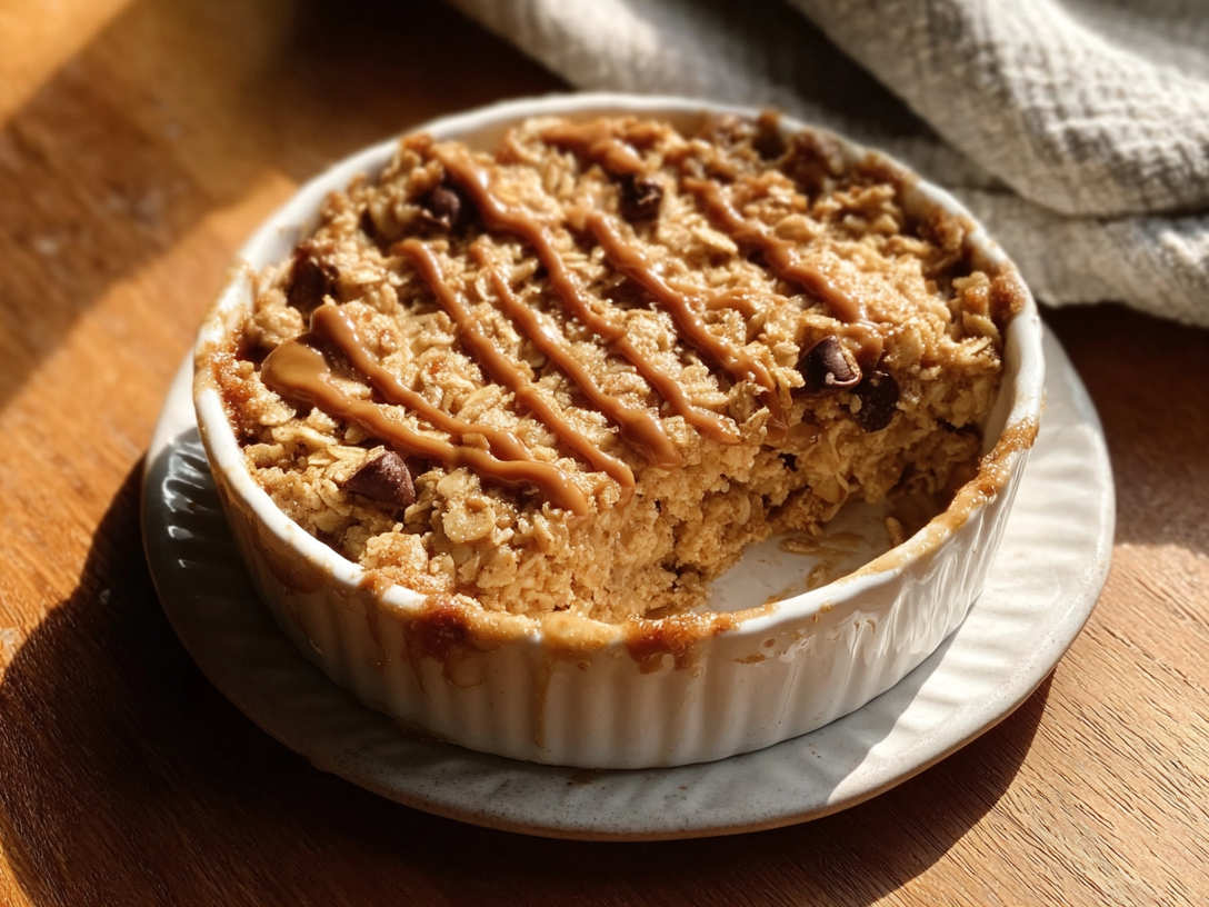 Easy Peanut Butter Baked Oatmeal