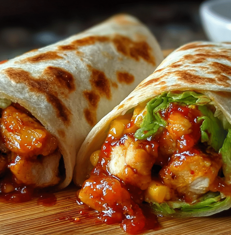 Sweet Chili Chicken Wraps