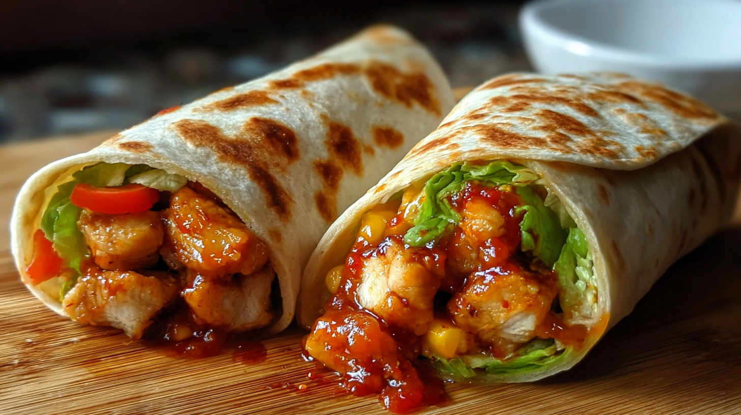 Sweet Chili Chicken Wraps