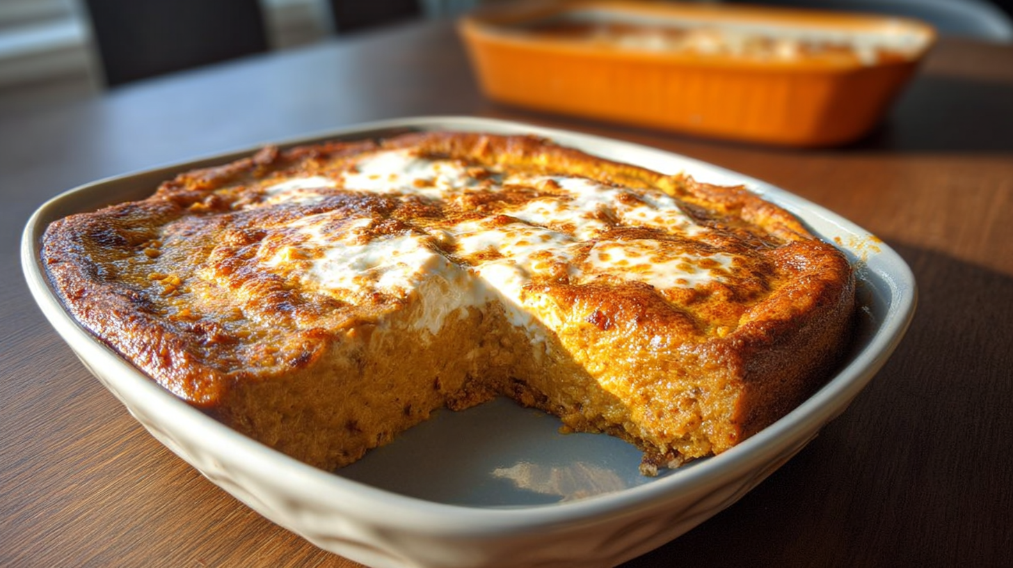 High Protein Cottage Cheese Pumpkin Bake