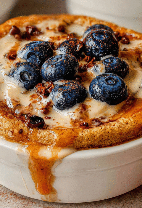 Baked Protein Pancake Bowls