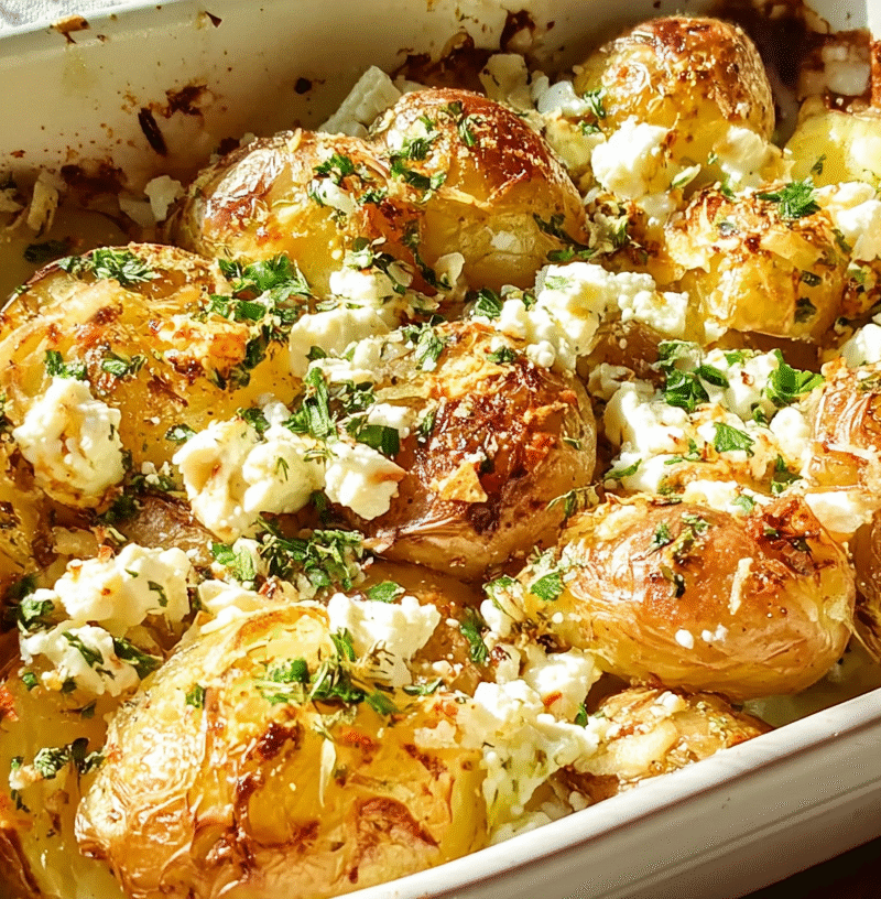 Baked Feta Potatoes