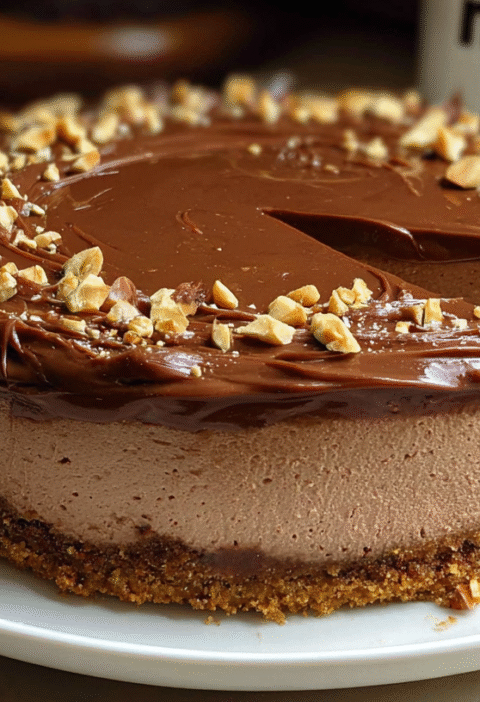 No Bake Nutella Cheesecake