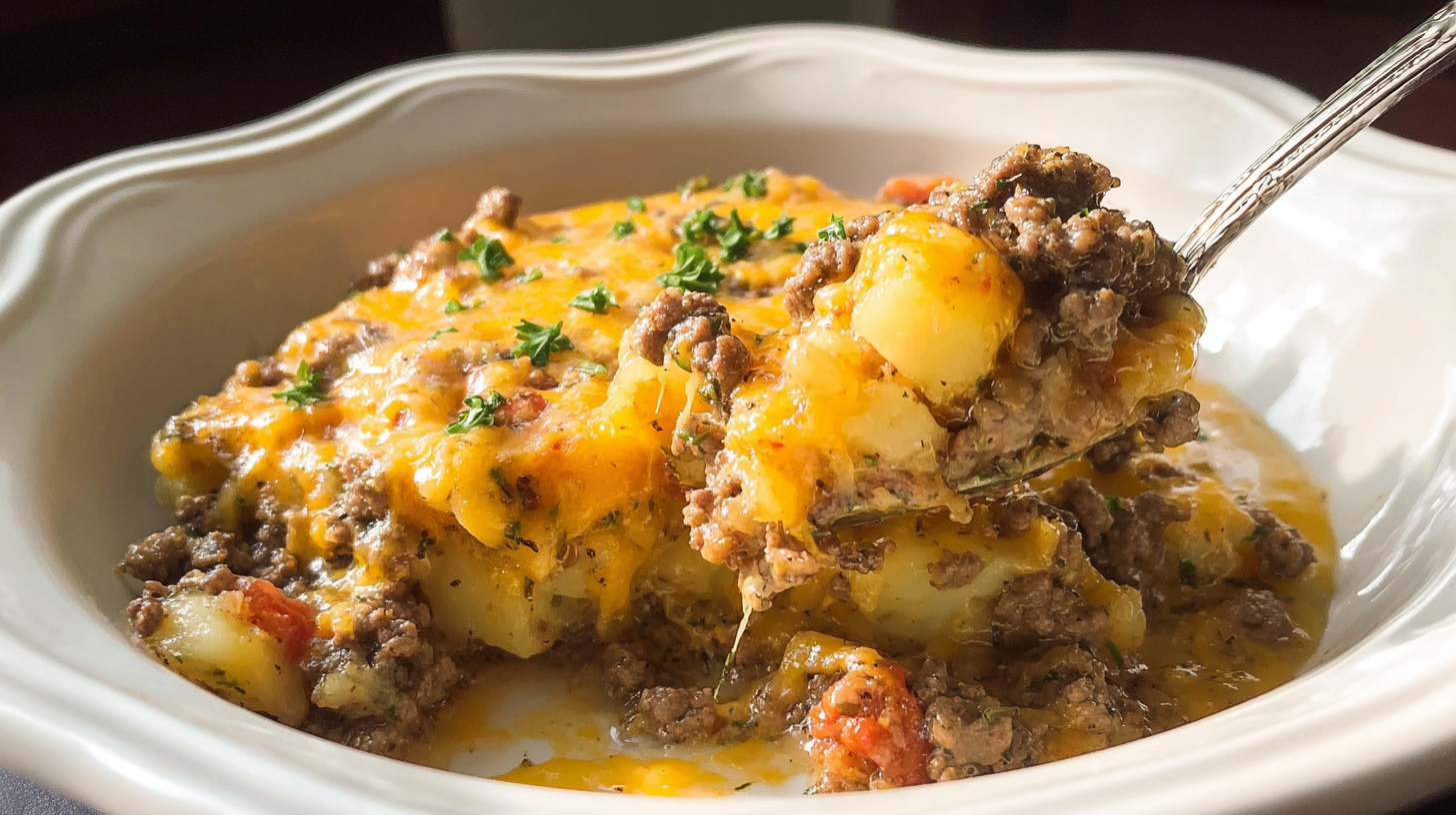 Crockpot Hamburger Potato Casserole